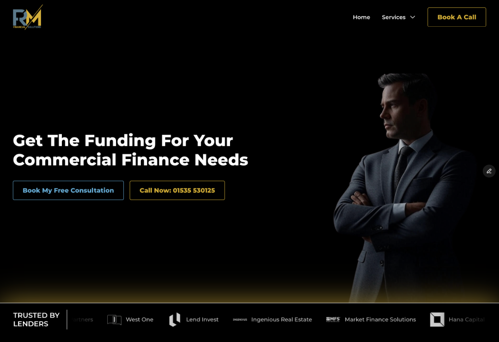 R&M Financial Solutions website preview